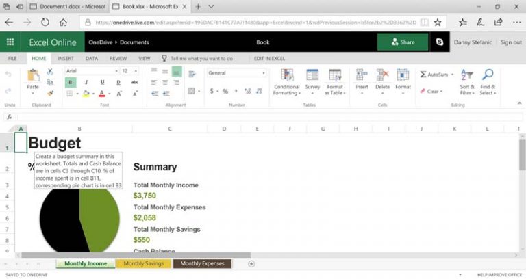 how to make an excel file shared in office 365