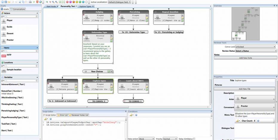 Virtual reality scenario editor